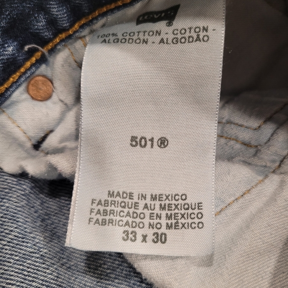 ๐ฅHP๐ฅ LEVI'S 501 Men's jeans 33x30 - Picture 7 of 9